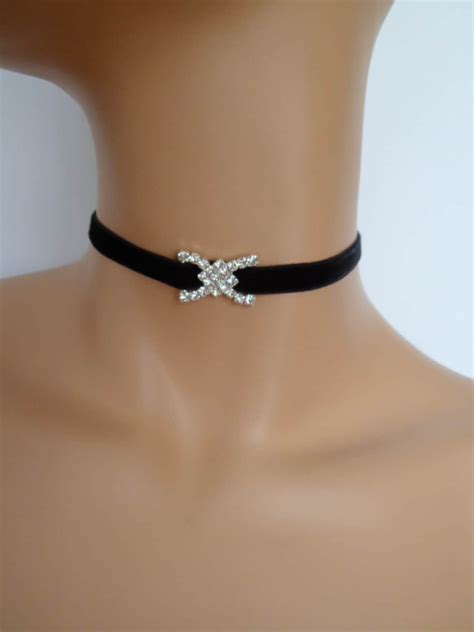 black velvet choker necklace|black choker with gold pendant.